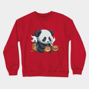 Cute halloween panda Crewneck Sweatshirt